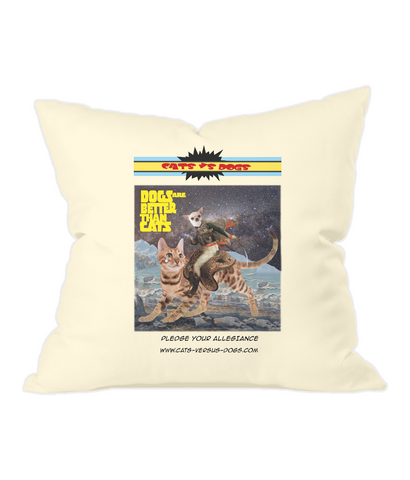 Dogs Are better Than Cats Fairtrade Cushion Cover